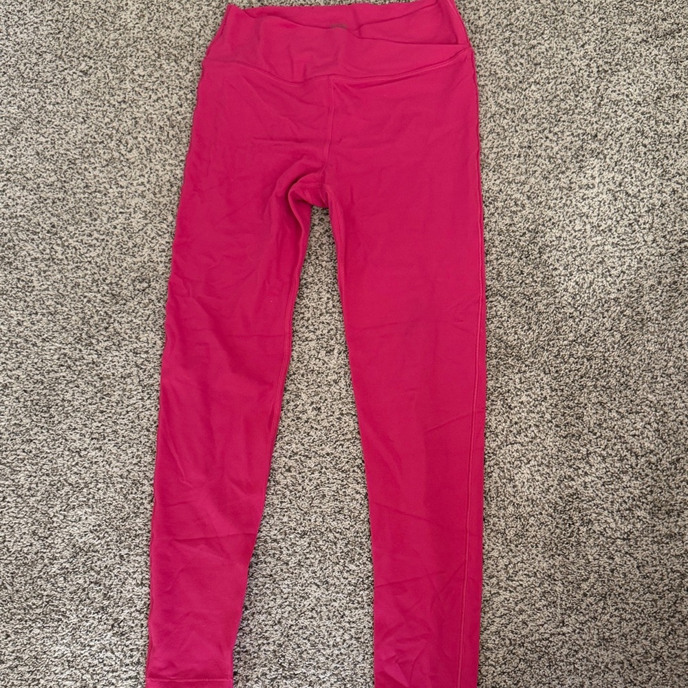Athleta Girls' Bright Pink Performance Leggings